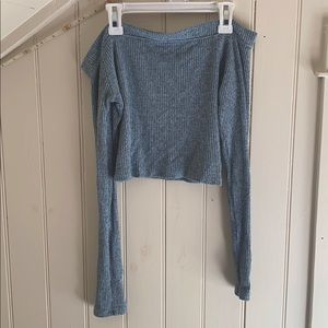 American eagle off the shoulder long sleeve